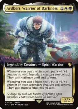 Ardbert, Warrior of Darkness (Extended Art) -Foil Light Play MTG - Image 2