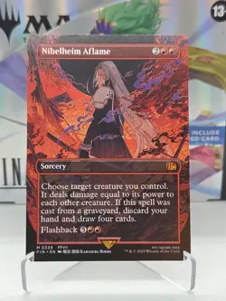 MTG Final Fantasy Nibelheim Aflame Borderless - Image 1