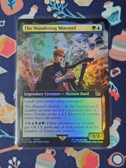 Final Fantasy MTG: The Wandering Minstrel (Extended Art) (Foil) MTG 0515 - Image 1