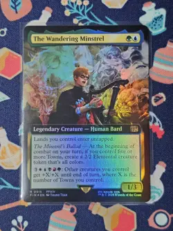 Final Fantasy MTG: The Wandering Minstrel (Extended Art) (Foil) MTG 0515 - Image 2