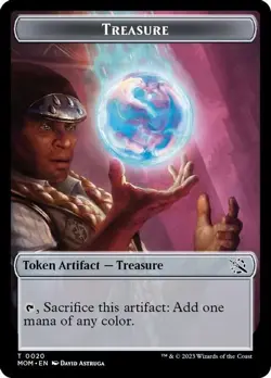 MTG March of the Machine - Teferi Akosa of Zhalfir & Treasure [Token] (Foil) - Image 2