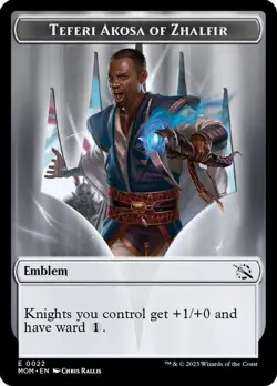 MTG March of the Machine - Teferi Akosa of Zhalfir & Treasure [Token] (Foil) - Image 3