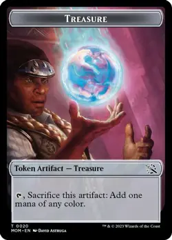 MTG March of the Machine - Teferi Akosa of Zhalfir & Treasure [Token] (Foil) - Image 4