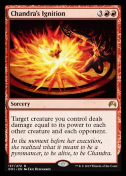 Mint/Near-Mint, English - 1 x MTG Chandra's Ignition Magic Origins - Image 1
