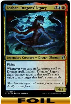 1x - Lozhan, Dragons' Legacy - FOIL - Commander Legends: Baldur's Gate MTG - Image 2