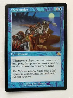 Overburden Prophecy Regular Magic the Gathering MTG Card - Image 1