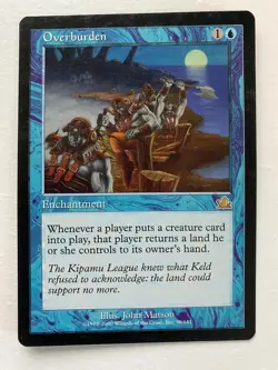Overburden Prophecy Regular Magic the Gathering MTG Card - Image 3