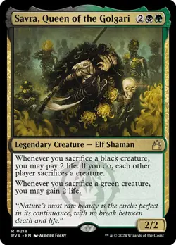 Savra, Queen of the Golgari  Ravnica Remastered NM MTG - Image 2