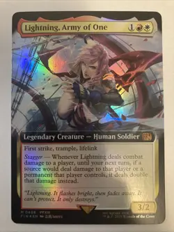 FOIL Lightning, Army Of One (extended Art) (498) M/NM Magic MTG Final Fantasy - Image 1