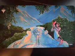 Rainbow Vale Kaja Foglio Signed Ultrapro Playmat 176/200 Kickstarter MTG - Image 1