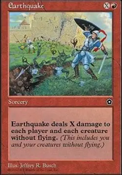 MTG Earthquake, Portal Second Age, Heavily Played, English - Image 1