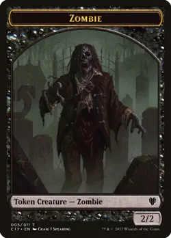 1x Vampire / Zombie double sided token - LP - Commander 2017 - SPARROW MAGIC - Image 4