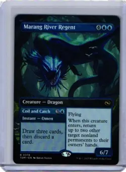 Marang River Regent, #378, Tarkir: Dragonstorm, NM, Rare, Borderless Reversible - Image 1
