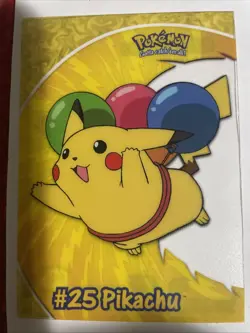 Topps Pokemon Clear Card #25 Pikachu TV Animation Card - Image 1