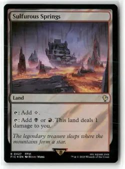 Sulfurous Springs Commander Final Fantasy Surge Foil NM MTG MAGIC - Image 1