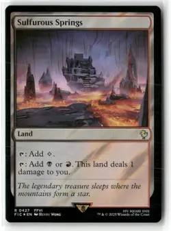 Sulfurous Springs Commander Final Fantasy Surge Foil NM MTG MAGIC - Image 2