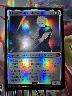 Cloud, Midgar Mercenary M 0010 -FOIL- MTG Final Fantasy FFVII  Magic - Image 2