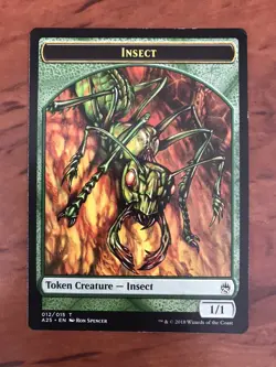 Insect Token MTG Magic the Gathering Card NM Near Mint Masters 25 A25 - Image 1