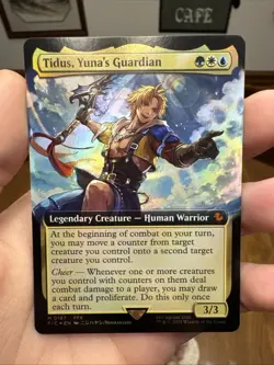 Tidus, Yuna's Guardian (Extended Art) Commander: Final Fantasy Foil MTG #187 - Image 1