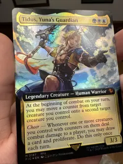 Tidus, Yuna's Guardian (Extended Art) Commander: Final Fantasy Foil MTG #187 - Image 17