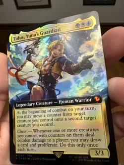 Tidus, Yuna's Guardian (Extended Art) Commander: Final Fantasy Foil MTG #187 - Image 6