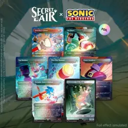 PRESALE MTG: Secret Lair x Sonic: Turbo Gear Foil Edition SEALED - Image 1