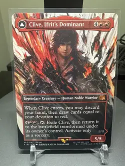 Clive, Ifrit's Dominant (Borderless) (0318) Final Fantasy Non Foil MTG - Image 1