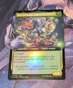 MTG *FOIL EXTENDED ART* Final Fantasy Uncommon EXDEATH, VOID WARLOCK NM - Image 4