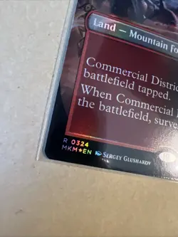 MTG Commercial District MKM 0324 R NM Borderless FOIL - Image 3