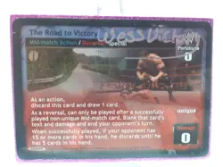 WWE RAW DEAL CCG The Road To Victory Signed by Wess Victory Card Creator NM/LP - Image 1