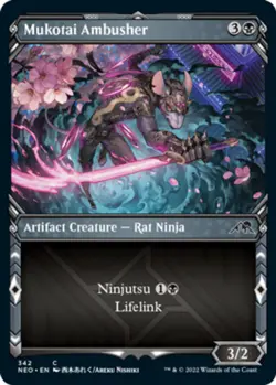 MTG - Mukotai Ambusher - Foil - Showcase - Kamigawa: Neon Dynasty - NM, English  - Image 1