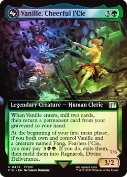 Vanille, Cheerful l'Cie Foil Extended Art Final Fantasy MTG NM - Image 2