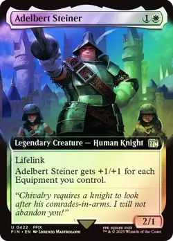 Adelbert Steiner Foil Extended Art Final Fantasy MTG NM - Image 1