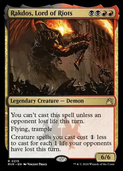 MTG Rakdos, Lord of Riots, Ravnica Remastered, Heavily Played, English - Image 2