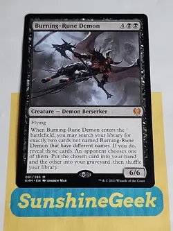 Burning-Rune Demon Kaldheim Regular - Image 1