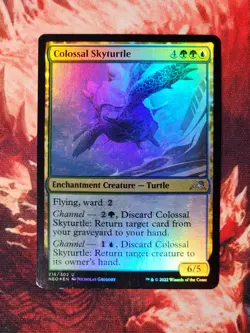 Colossal Skyturtle Foil Kamigawa: Neon Dynasty Magic Gathering MTG NEO - Image 1
