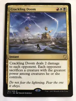 MTG Commander 2017 Crackling Doom 167/309 LP Rare - Image 3