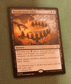 MTG Blasphemous Edict - Foundations - 0057 Rare Sorcery - Image 1