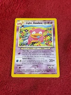 Light Slowbro 51/105 Neo Destiny Regular Pokemon Card Played - Image 1