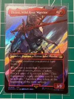 Firion, Wild Rose Warrior (Borderless) (Surge Foil) Final Fantasy Foil Magic SSP - Image 1