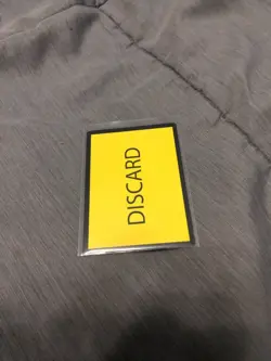 Rare Mtg Manufacturing Yellow Discard Card - Image 1