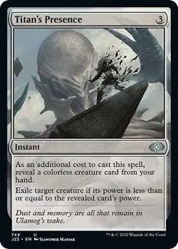 Titan's Presence [Jumpstart 2022] Magic MTG - Image 1