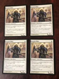 Leonin Elder X4 Mirrodin Ex Condition See Pics Front Back - Image 10