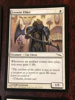 Leonin Elder X4 Mirrodin Ex Condition See Pics Front Back - Image 13