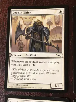 Leonin Elder X4 Mirrodin Ex Condition See Pics Front Back - Image 14