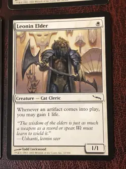 Leonin Elder X4 Mirrodin Ex Condition See Pics Front Back - Image 2