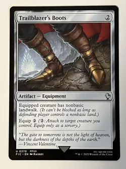 Trailblazer's Boots Commander: Final Fantasy Non-Foil Regular MTG - Image 1