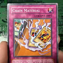 Chain Material PTDN-EN067 Phantom Darkness Common 1st Edition Yugioh Card - Image 2