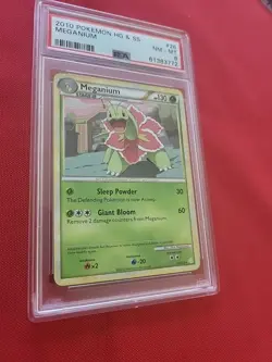 Pokemon: Meganium #26/123 Non-holo Rare HeartGold SoulSilver 2010 - PSA 8 - A5 - Image 11