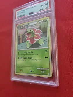 Pokemon: Meganium #26/123 Non-holo Rare HeartGold SoulSilver 2010 - PSA 8 - A5 - Image 12